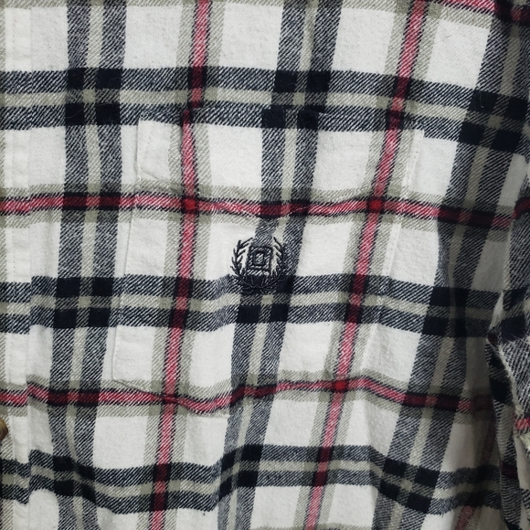 CHAPS Plaid Button Up Blouse Shirt - Picture 5 of 7